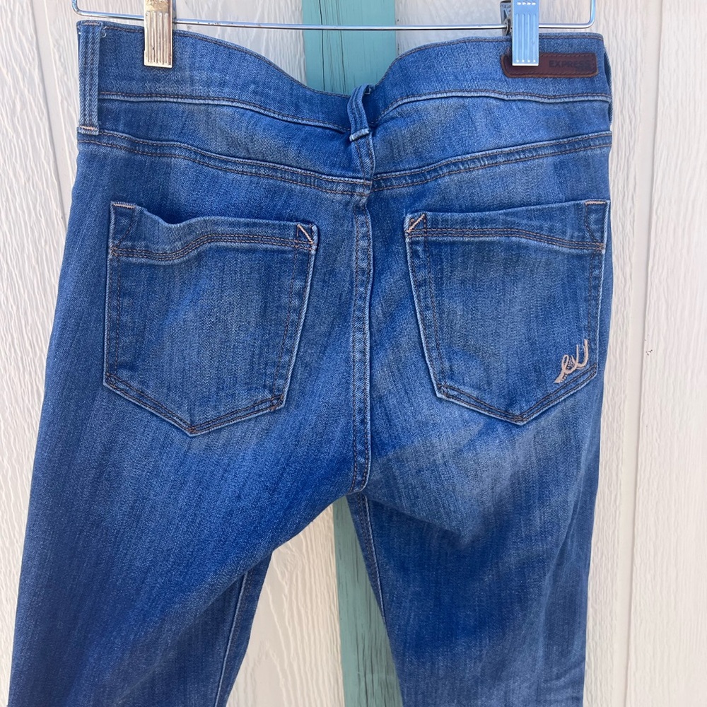 Express Barely Boot Mid Rise Jeans 2 regular - Picture 5 of 7